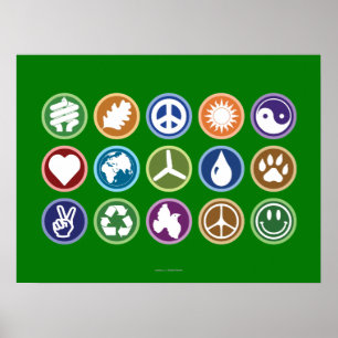 Eco-symbolen Poster