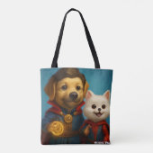 Eco tas, herbruikbare tas, stof tas, duurzaam f draagtas (Achterkant)