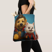 Eco tas, herbruikbare tas, stof tas, duurzaam f draagtas (Dichtbij)