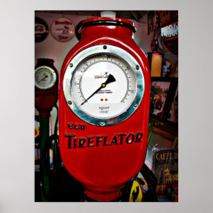 Eco Tireflator-luchtmeter Poster