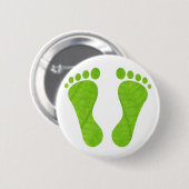 Eco-voetafdrukken Ronde Button 5,7 Cm (Voorkant /achterkant)