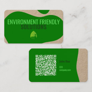 Eco-vriendelijk Visitekaartje met QR-code