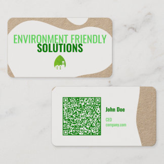Eco-vriendelijk Visitekaartje met QR-code