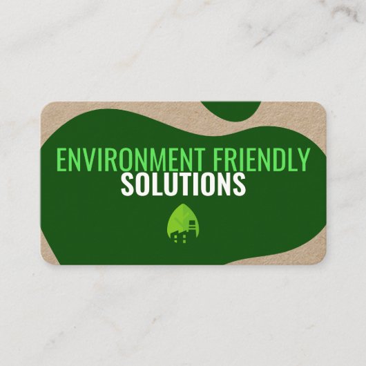 Eco-vriendelijk Visitekaartje met QR-code (Voorkant)