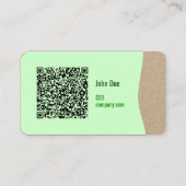 Eco-vriendelijk Visitekaartje met QR-code (Achterkant)