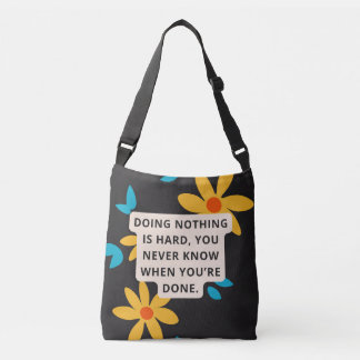 Eco-vriendelijke Bloemen Humor Crossbody Tas