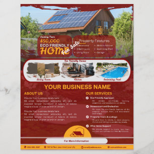 Eco-vriendelijke Business Flyer voor het verkopen
