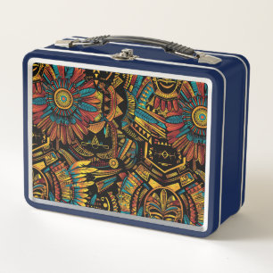 Eco-vriendelijke Cyaan "Aztec Dream" Kinder Lunchb