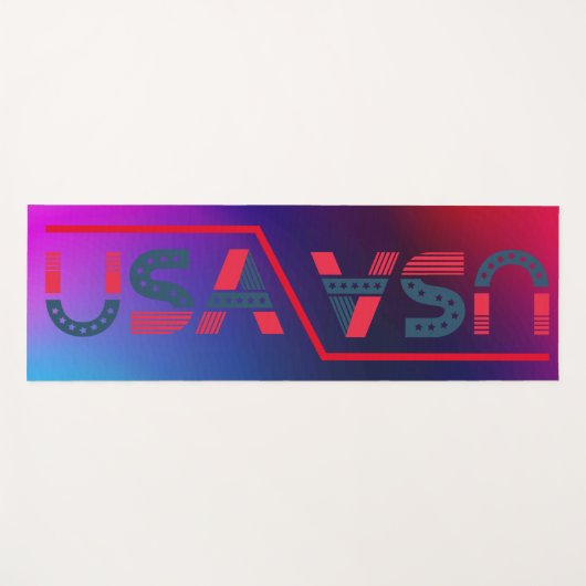 Eco Vriendelijke Regenboog Kleur Comfortabele Yoga Yogamat (Voorkant (horizontaal))