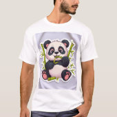 Eco-vriendelijke Schattigee Panda T-shirt – Schatt (Voorkant)