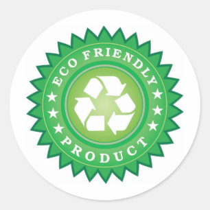 Eco vriendelijke sticker