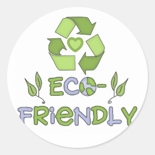 Eco-vriendelijke T-shirts en geschenken Ronde Sticker