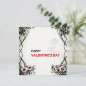 Eco-vriendelijke Valentijn printables gratis Feestdagenkaart (Staand voorkant)