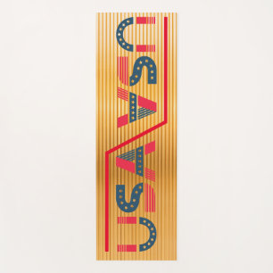 Eco Vriendschappelijke Houten Textuur Yoga Mat