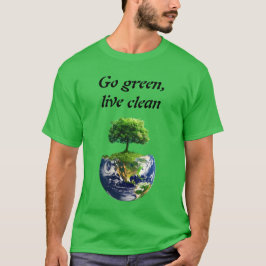 Eco Warrior: Ga groen, Live Clean T-shirt