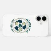 Eco Warrior Recycle Day Shirt Case-Mate iPhone Case (Achterkant (horizontaal))