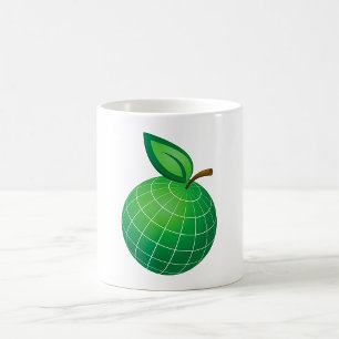 Eco Wereldbol Fruit Green Earth Leaf Sphere Koffiemok