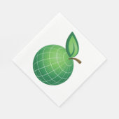 Eco Wereldbol Fruit Green Earth Leaf Sphere Servet (Hoek)