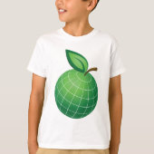 Eco Wereldbol Fruit Green Earth Leaf Sphere T-shirt (Voorkant)