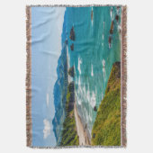 Ecola State Park, Oregon. Panorama van Crescent Deken (Voorkant Verticaal)