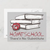 Ecole à domicile | Carte postale | Personnalisable (Devant / Derrière)