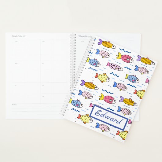 École colorée de poisson (Devant avec enveloppe)
