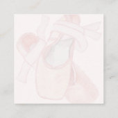 École de danse Ballet Chaussures Carte de visite d (Dos)