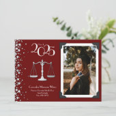 École de Droit Avocat Faire-part de Graduation Arg (Debout devant)