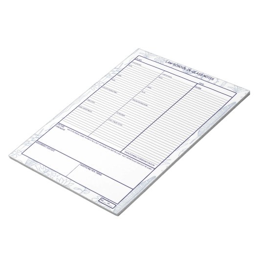 École de droit dans le carnet de classe (Incliné)