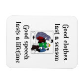 École de la bonne parole dire Flexi Magnet (Horizontal)