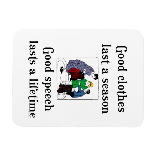 École de la bonne parole dire Flexi Magnet (Horizontal)