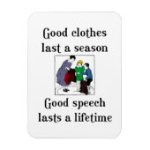 École de la bonne parole dire Flexi Magnet (Vertical)