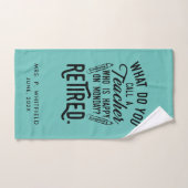 École de musique à la retraite Professeur à la ret (Serviette à main)