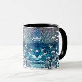Ecole de Poissons dans Ocean Rocks Mug pour papa (Devant droit)