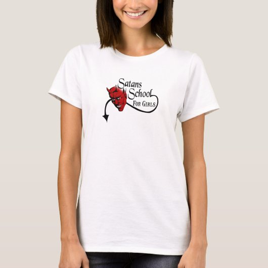 École de Satans pour le T-shirt de filles (Devant)