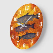 École de Saumon - Horloge ronde (Angle)