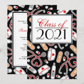 École de soins infirmiers de la RN Invitation de d (Devant / Derrière)