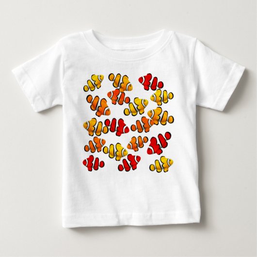 École de T-shirt de nourrisson de Clownfish de (Devant)