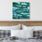 École de toile de poisson vert Imprimer (Insitu(Chambre))
