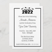 École dentaire 2022 Invitation de diplôme (Casquet (Devant / Derrière)