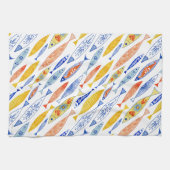 École d'été de la serviette de thé au poisson (Horizontal)