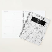École Élémentaire 2026 Personnalisé Blanc & Noir (Devant avec enveloppe)