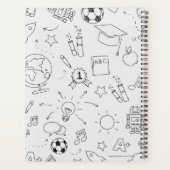 École Élémentaire 2026 Personnalisé Blanc & Noir (Dos)