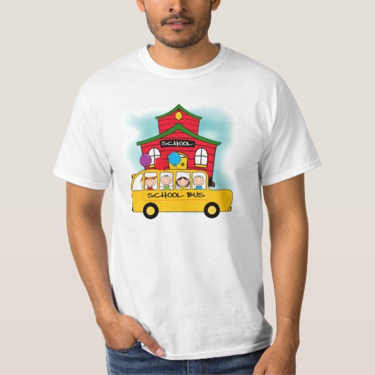 École et T-shirts et cadeaux d'autobus scolaire (Devant)