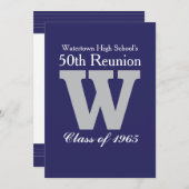 École secondaire de Watertown Rencontre Invitation (Devant / Derrière)