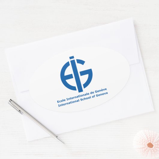 Ecolint Logo Ovale Sticker (Envelop)