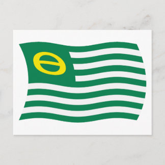 Ecologie Beweging Vlag Postkaart
