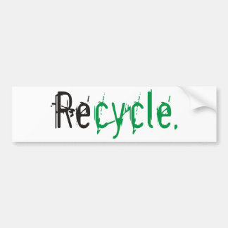 Ecologie en Recyclen producten en Design! Bumpersticker