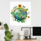 Ecologie : recyclen - poster (Thuiskantoor)