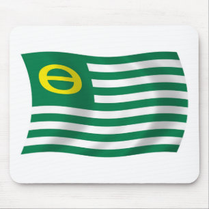 Ecologische beweging Flag Mousepad Muismat